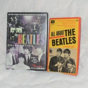 Beatles Lot Celebration DVD Docu Book All About the Beatles Vintage Blasio 1964
